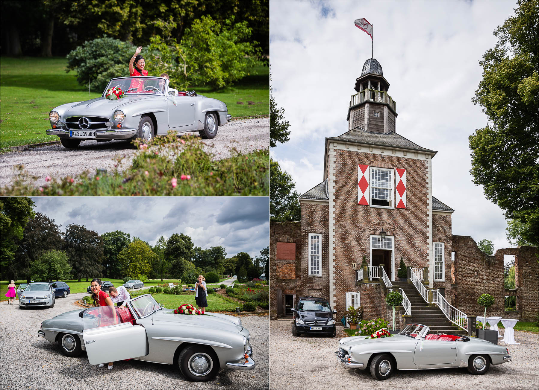 Hochzeitsreportage einer Schlosshochzeit auf der Schlossruine Hertefeld in Weeze, Hochzeitsfotograf Ostfriesland