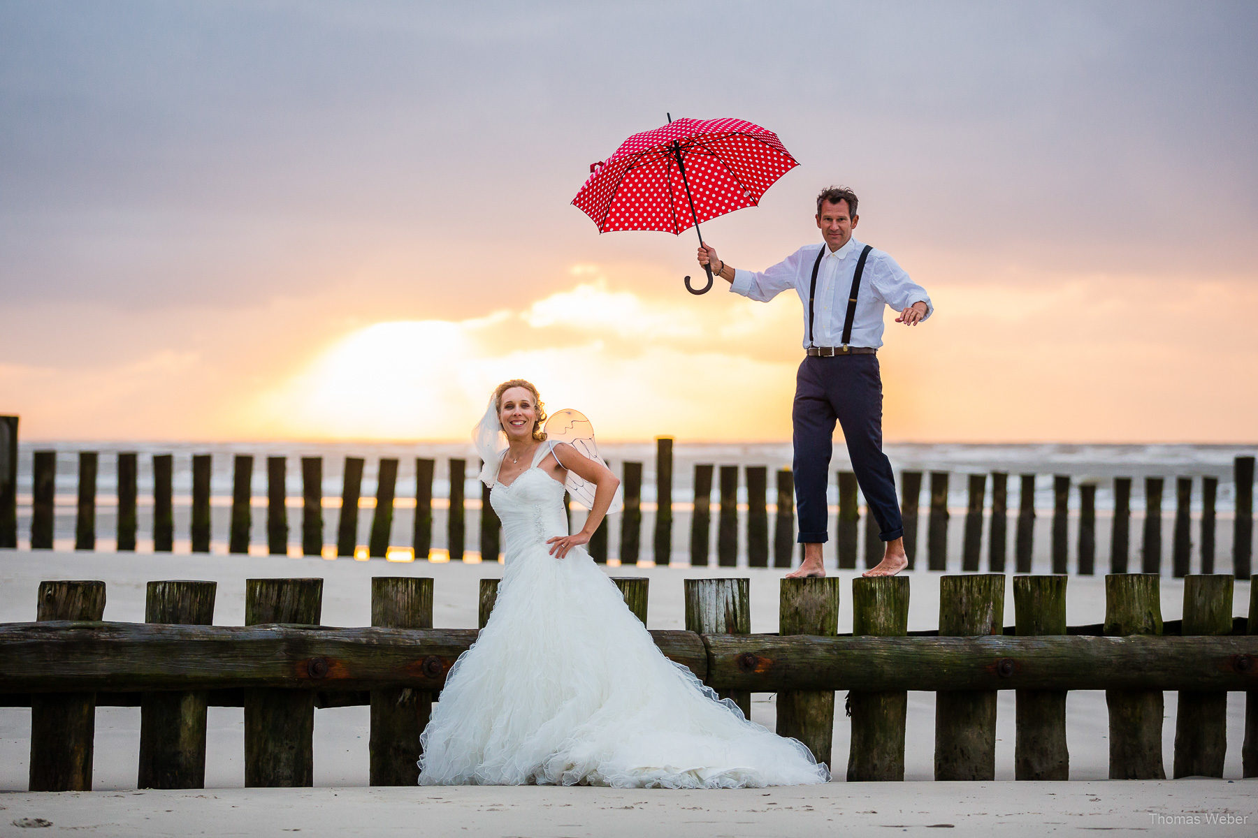 Hochzeitsfotos auf Wangerooge, Hochzeitsfotograf Ostfriesland