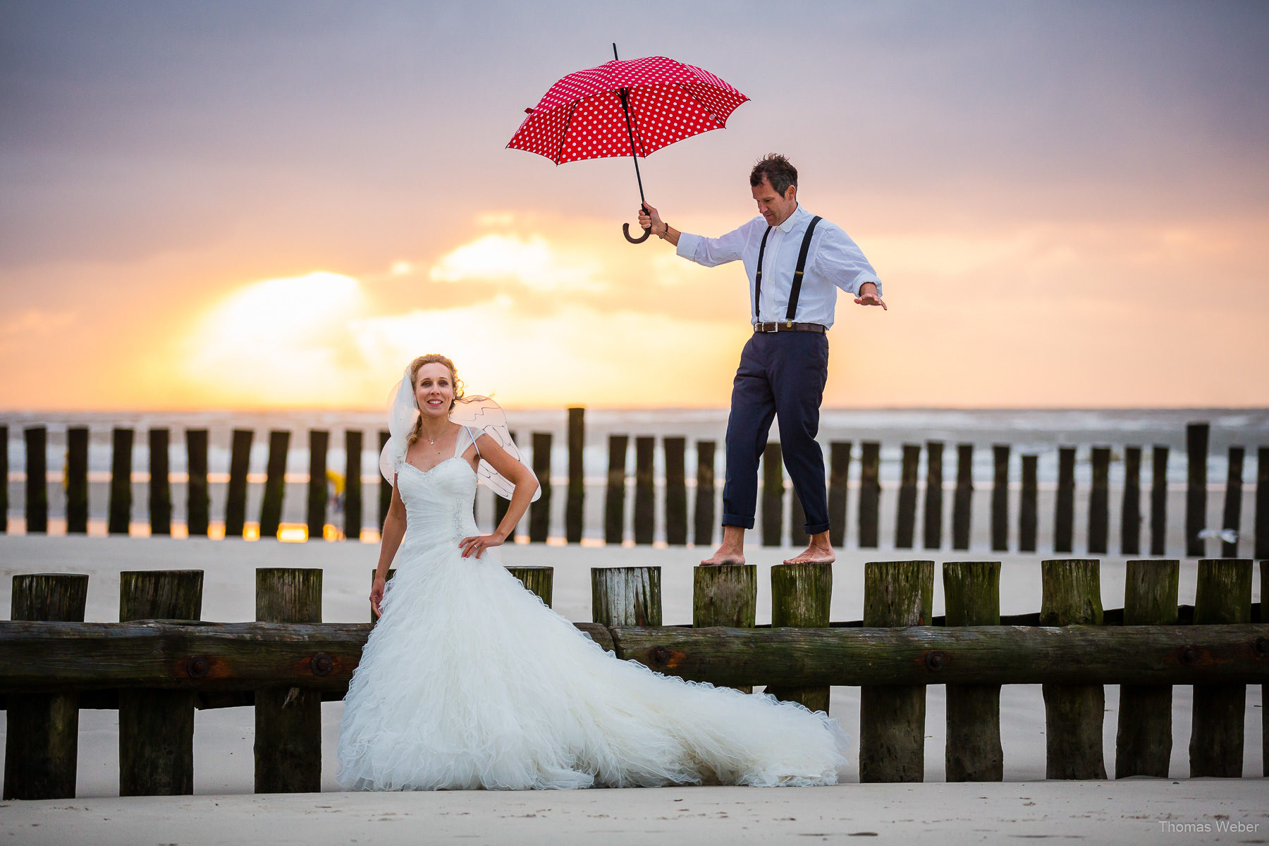 Hochzeitsfotos auf Wangerooge, Hochzeitsfotograf Ostfriesland