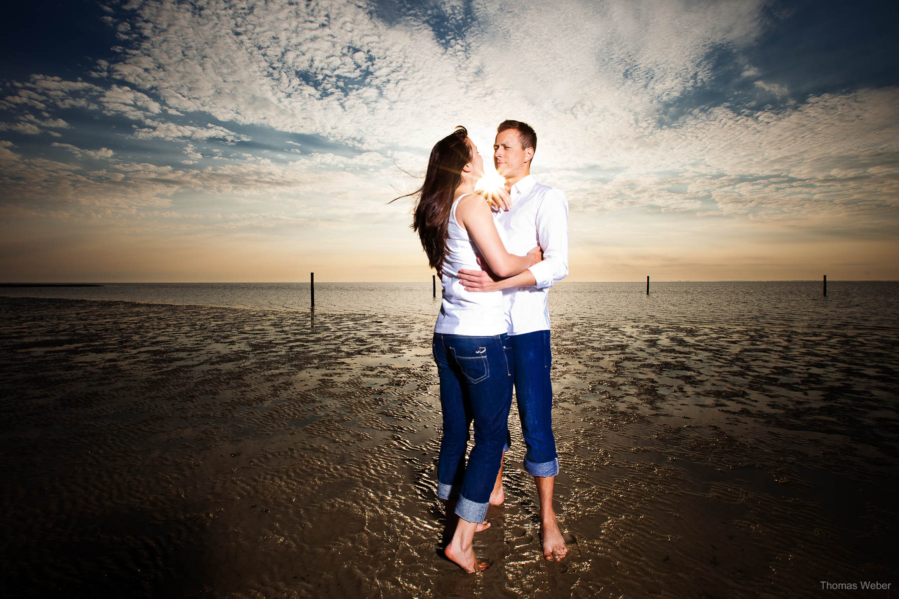 Hochzeitsfotograf Ostfriesland für schöne Hochzeitsfotos auf der Nordseeinsel Baltrum, Heiraten auf Baltrum