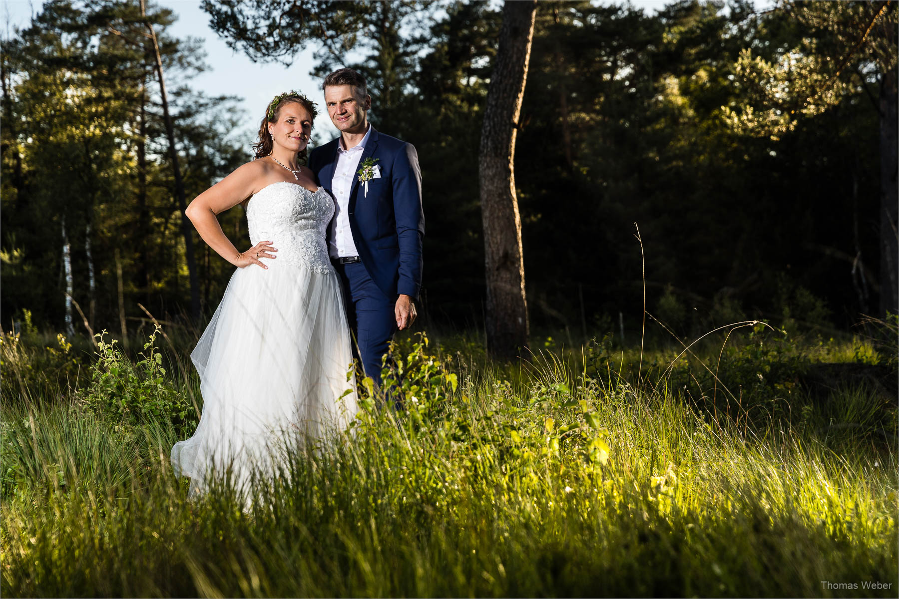 Hochzeitsfotos in der Natur, Hochzeitsfotograf Ostfriesland