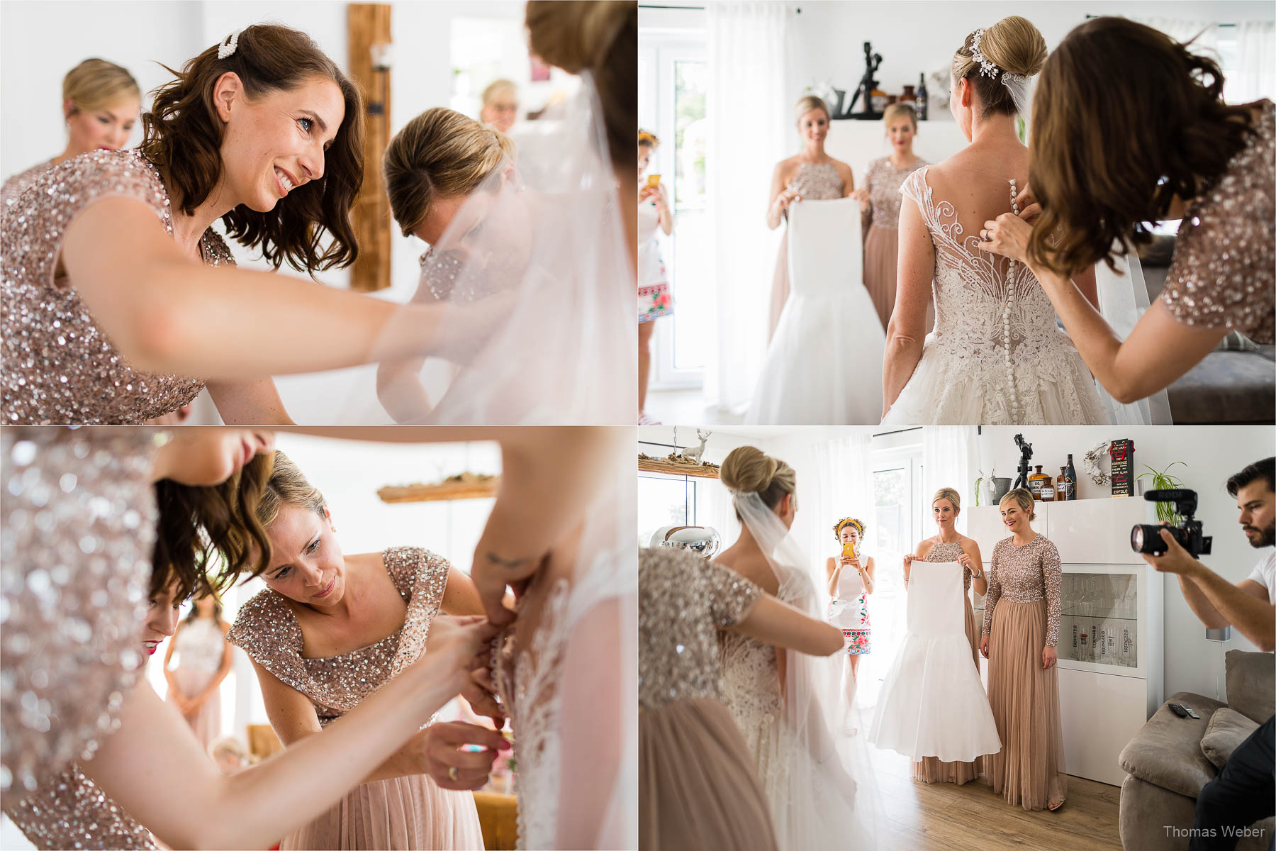 Kirchliche Hochzeit und Hochzeitsfeier, Hochzeitsfotograf Ostfriesland, Thomas Weber