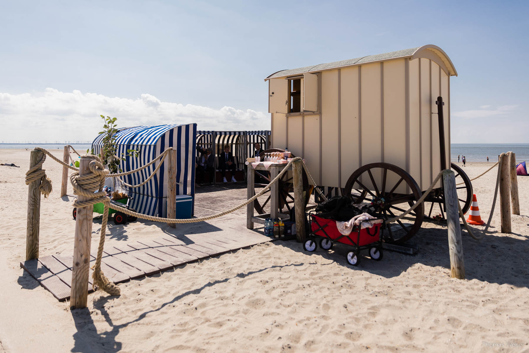 Standesamtliche Hochzeit im Badekarren auf Norderney