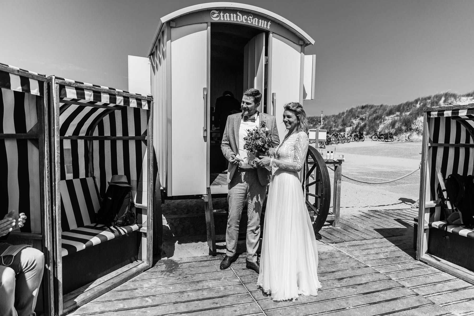 Standesamtliche Hochzeit im Badekarren auf Norderney