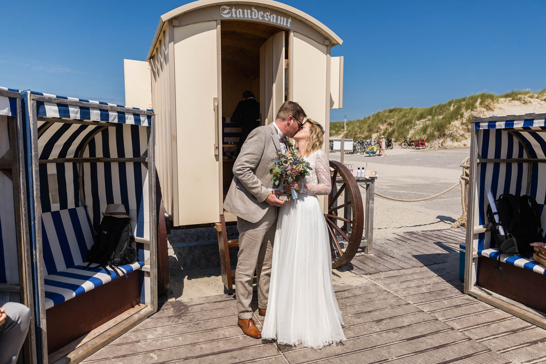 Standesamtliche Hochzeit im Badekarren auf Norderney