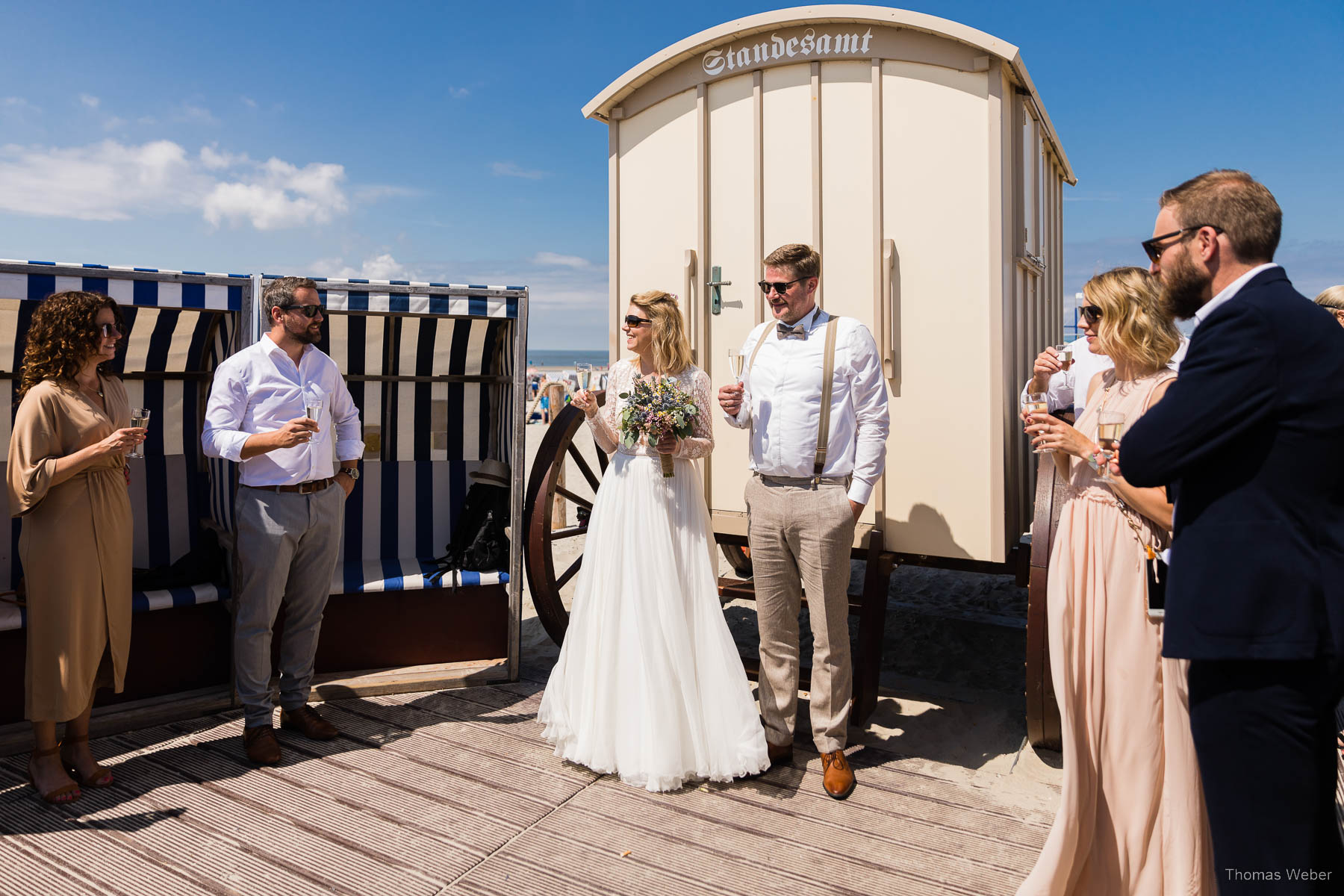 Standesamtliche Hochzeit im Badekarren auf Norderney