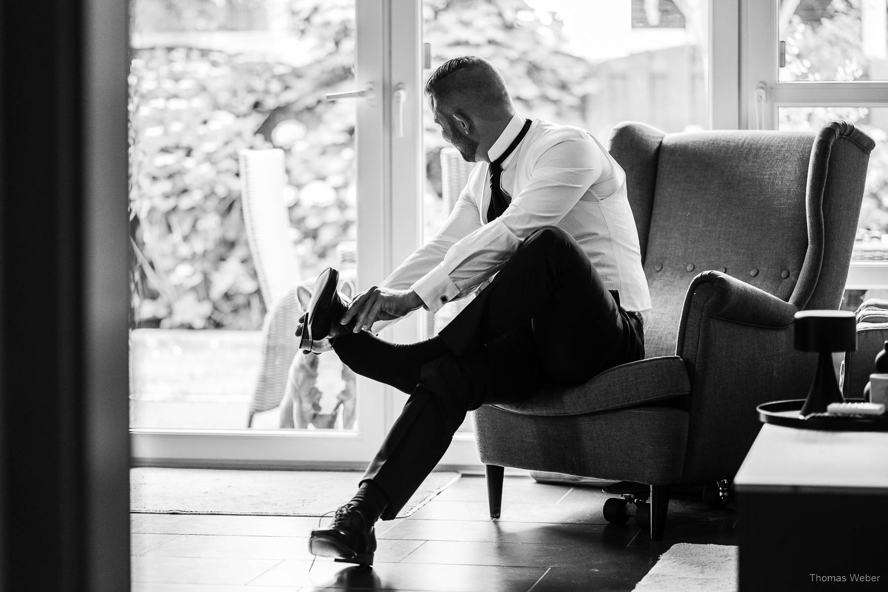 Vorbereitungen zur Hochzeit am Meer, Hochzeitsfotograf Thomas Weber