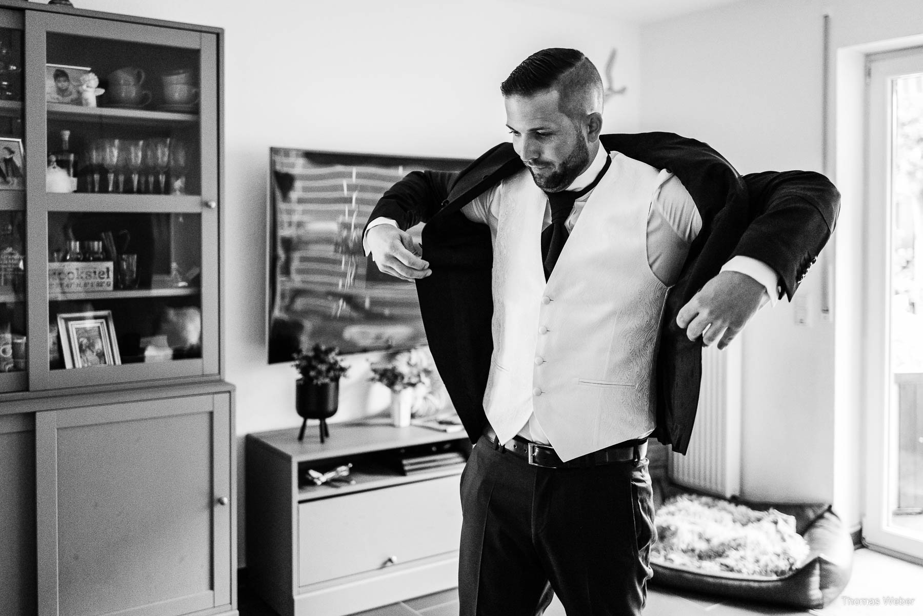 Vorbereitungen zur Hochzeit am Meer, Hochzeitsfotograf Thomas Weber