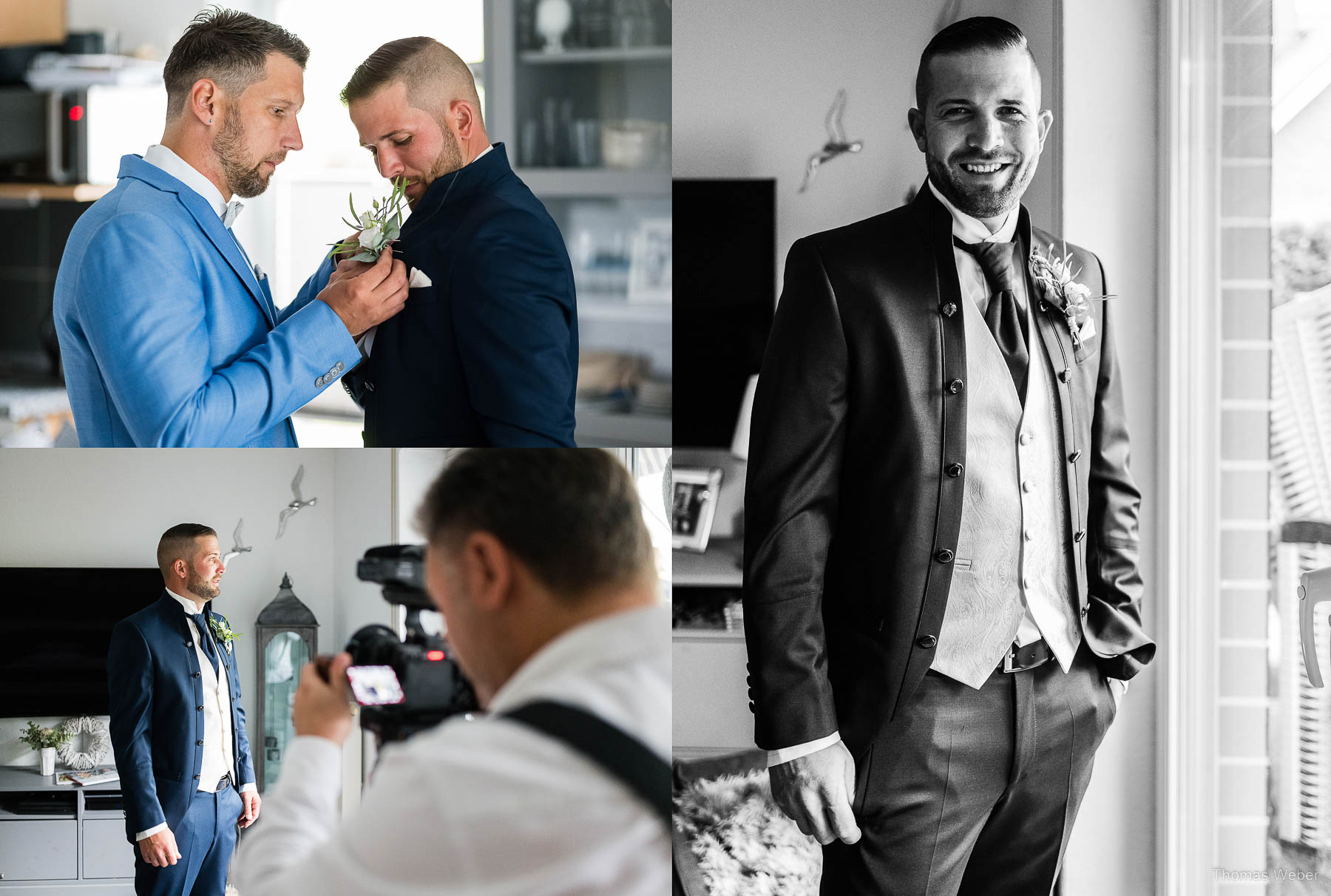 Vorbereitungen zur Hochzeit am Meer, Hochzeitsfotograf Thomas Weber