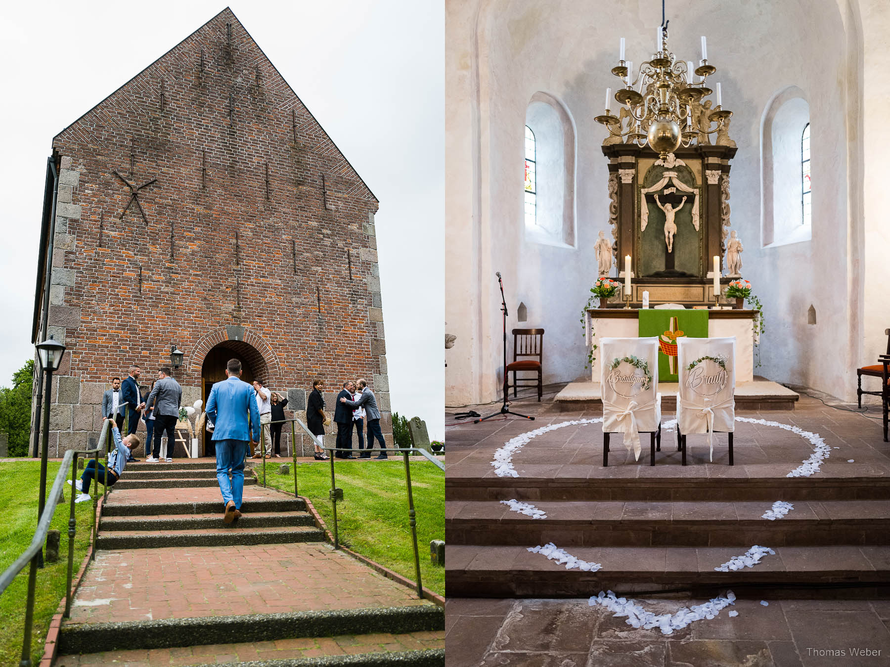 Kirchliche Trauung an der Nordsee, Hochzeitsfotograf Thomas Weber