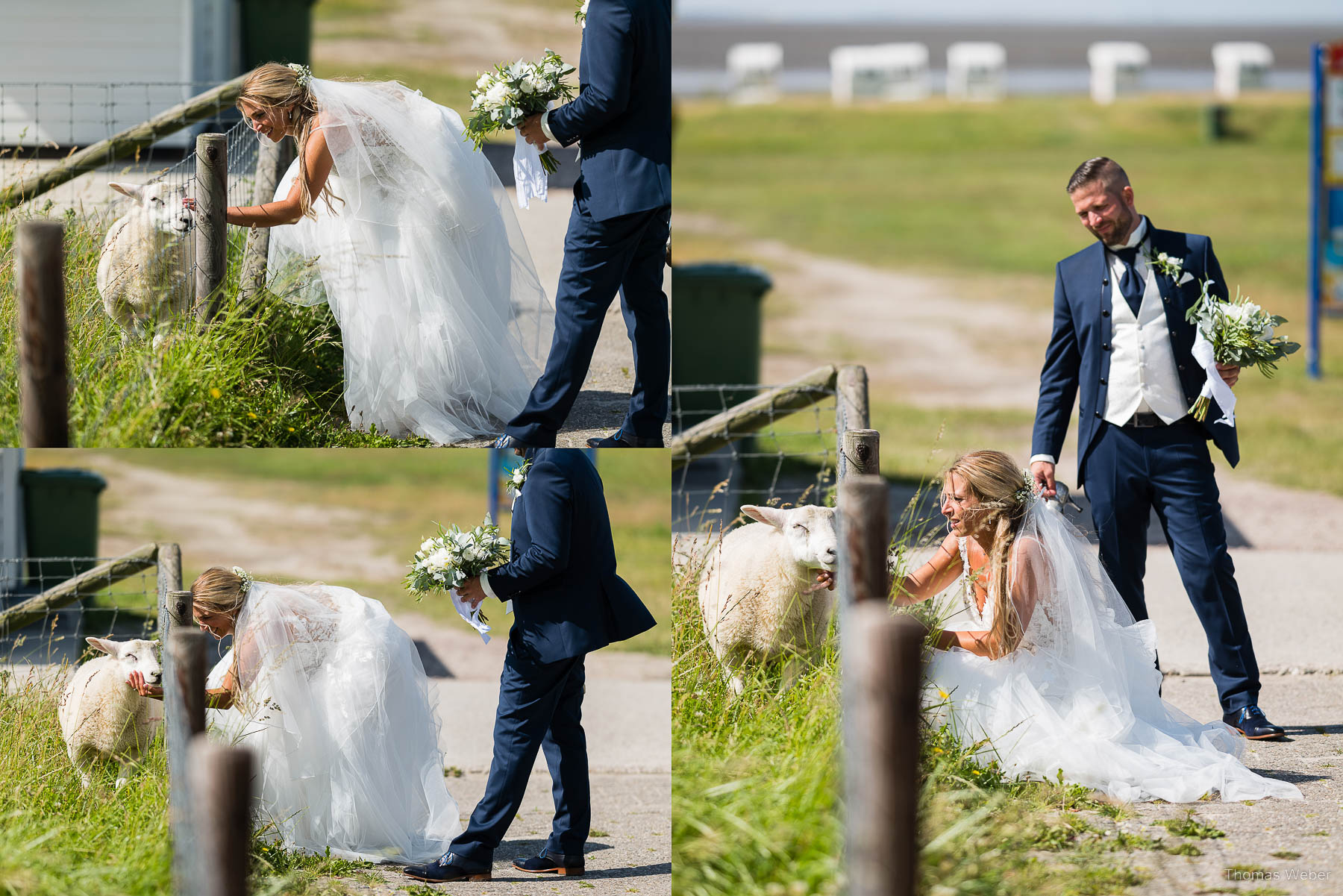 Hochzeitsfotos am Strand der Nordsee, Hochzeitsfotograf Thomas Weber