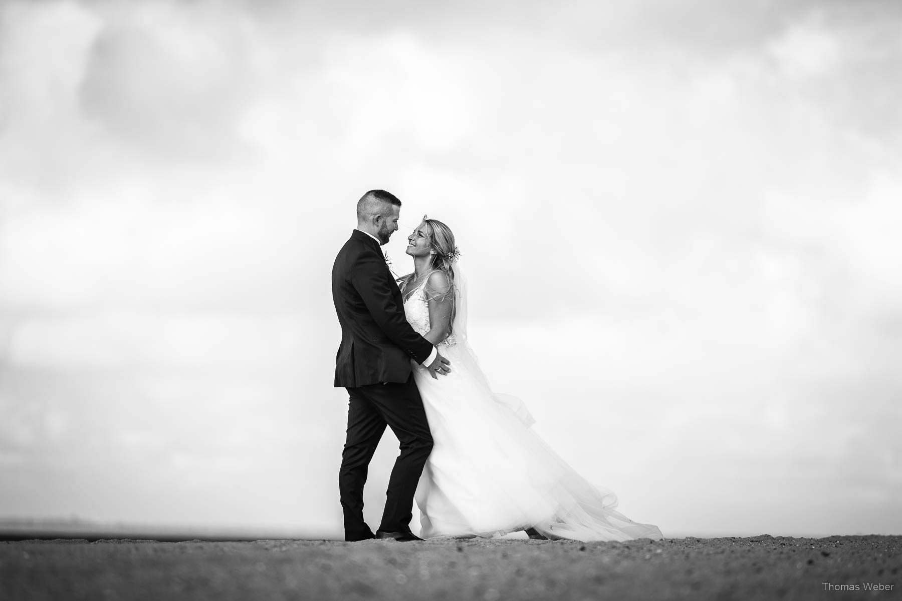 Hochzeitsfotos am Strand der Nordsee, Hochzeitsfotograf Thomas Weber